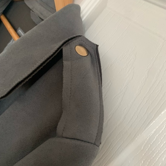 Black Label Couture Love for Humanity
Couture Grey Suede Trench Coat - Picture 6 of 10